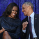 First lady Michelle Obama and former President Barack Obama participate in the unveiling of their official portraits during a ceremony at the Smithsonian’s National Portrait Gallery on Feb. 12, 2018, in Washington, D.C. (Mark Wilson/Getty Images)
